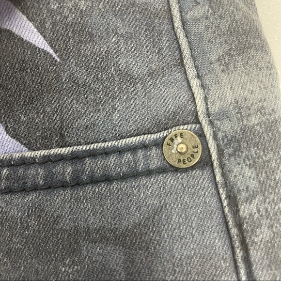 Free People Dark Gray with Leafs Size w30 - Picture 11 of 15